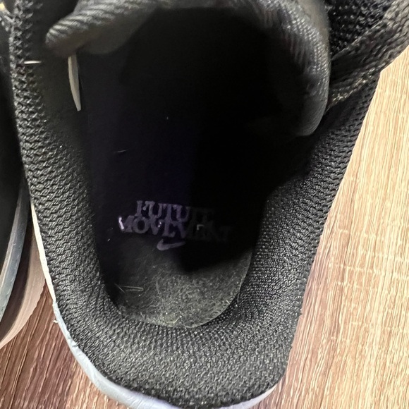 Nike Air Force 1 FM Customized Black Light Blue and White Sneakers Very Clean - Picture 14 of 15